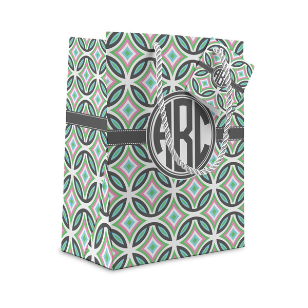 Custom Geometric Circles Small Gift Bag (Personalized)
