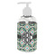 Geometric Circles Plastic Soap / Lotion Dispenser (8 oz - Small - White) (Personalized)