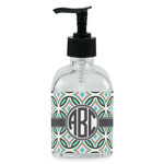 Geometric Circles Glass Soap & Lotion Bottle - Single Bottle (Personalized)