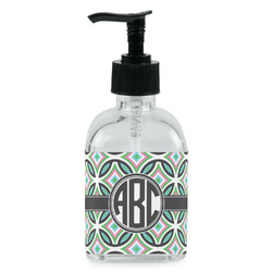 Geometric Circles Glass Soap & Lotion Bottle - Single Bottle (Personalized)