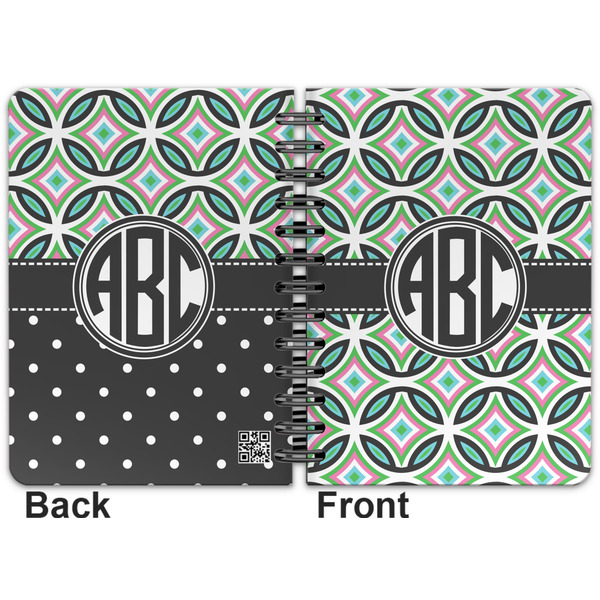 Geometric Circles Spiral Journal 5 x 7 - Apvl