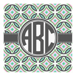 Geometric Circles Square Decal - Small (Personalized)