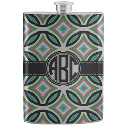 Geometric Circles Stainless Steel Flask (Personalized)