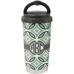 Geometric Circles Stainless Steel Coffee Tumbler (Personalized)