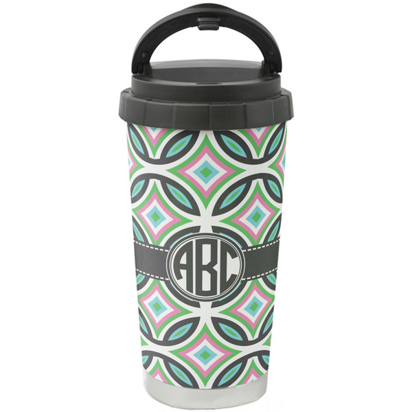 Custom Geometric Circles Stainless Steel Coffee Tumbler (Personalized)