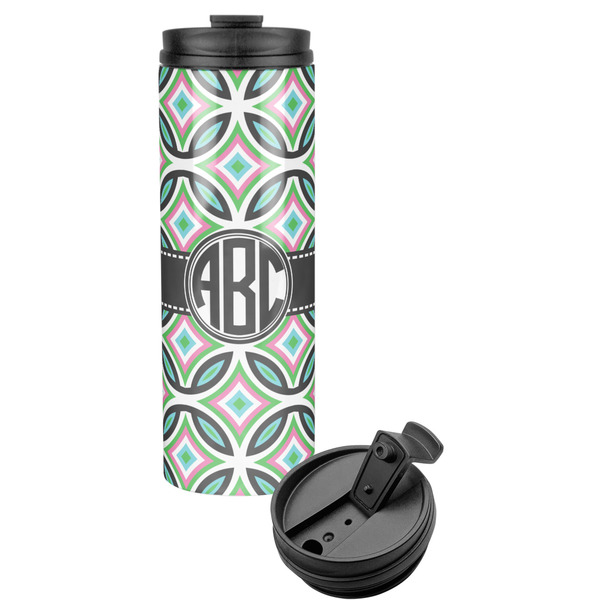Custom Geometric Circles Stainless Steel Skinny Tumbler (Personalized)