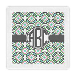 Geometric Circles Decorative Paper Napkins (Personalized)
