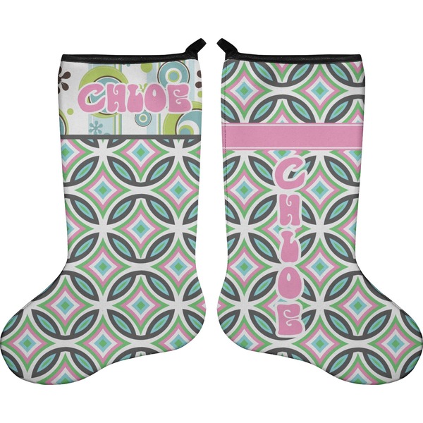 Geometric Circles Stocking - Double-Sided - Approval