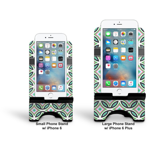 Geometric Circles Stylized Phone Stand - Comparison