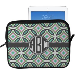 Geometric Circles Tablet Case / Sleeve - Large (Personalized)
