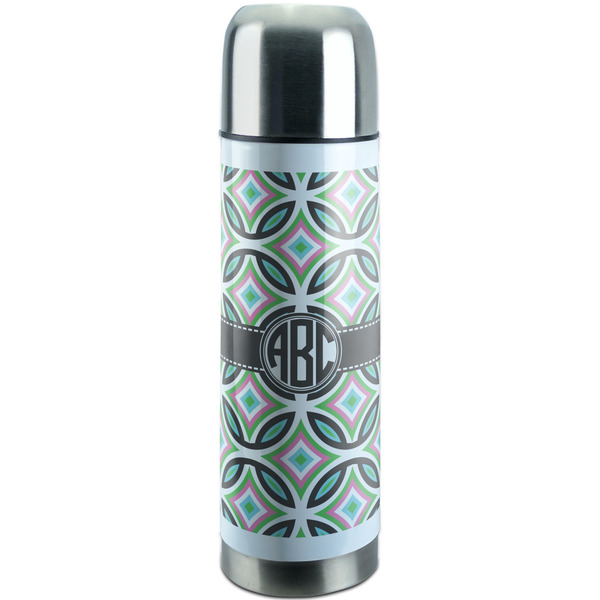 Custom Geometric Circles Stainless Steel Thermos (Personalized)