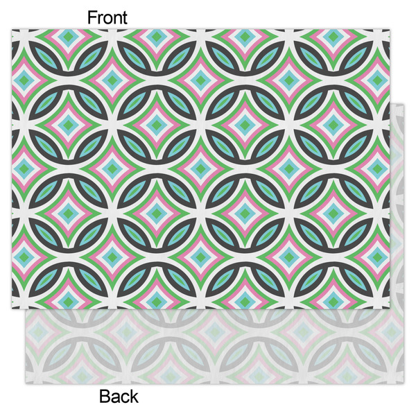 Geometric Circles Tissue Paper - Heavyweight - Large - Front & Back