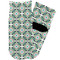 Geometric Circles Toddler Ankle Socks - Single Pair - Front and Back
