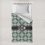 Geometric Circles Toddler Duvet Cover w/ Monogram