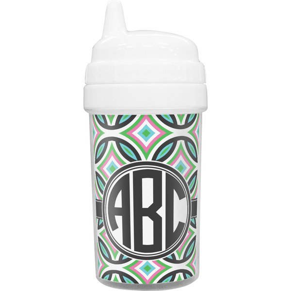 Custom Geometric Circles Sippy Cup (Personalized)
