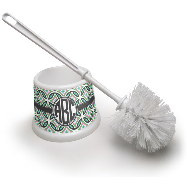 Custom Geometric Circles Toilet Brush (Personalized)
