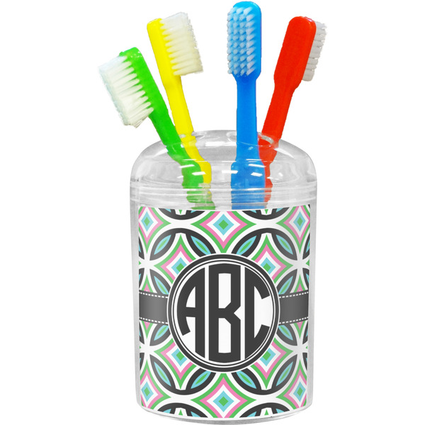 Custom Geometric Circles Toothbrush Holder (Personalized)