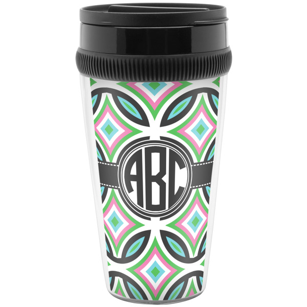 Geometric Circles Travel Mug (Personalized)