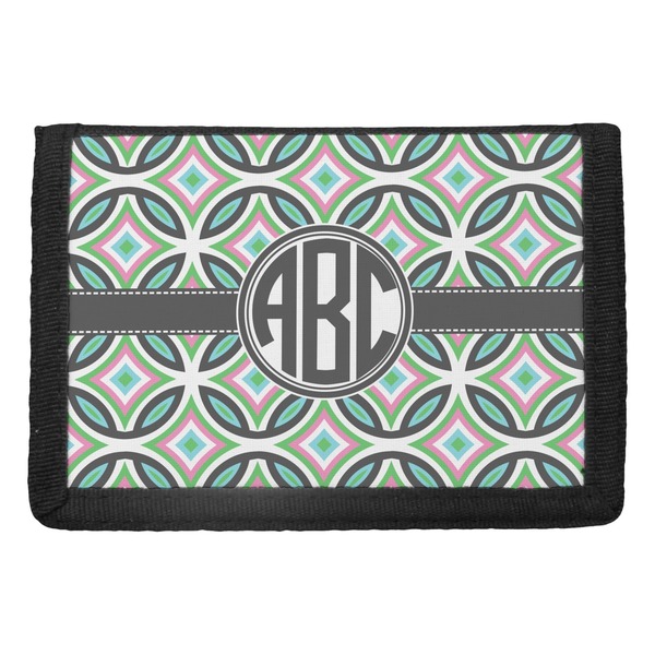 Custom Geometric Circles Trifold Wallet (Personalized)