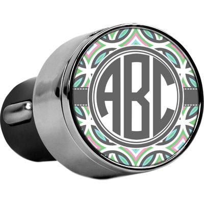 Geometric Circles USB Car Charger (Personalized)