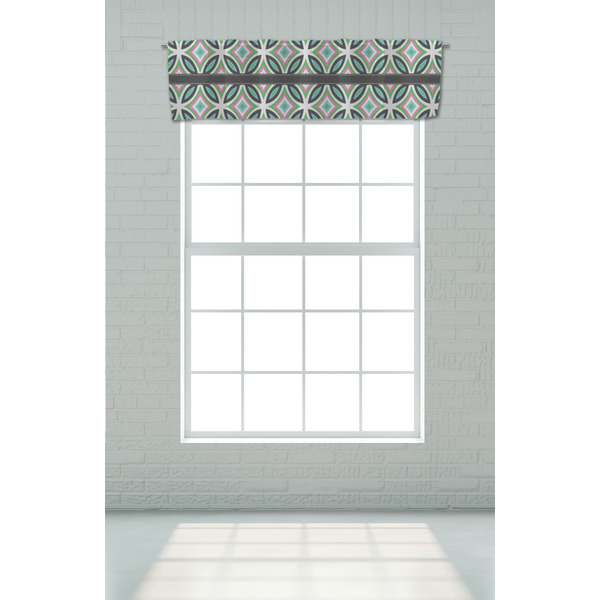 Geometric Circles Valance - On window