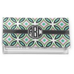 Geometric Circles Vinyl Checkbook Cover (Personalized)