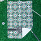 Geometric Circles Waffle Weave Golf Towel - In Context