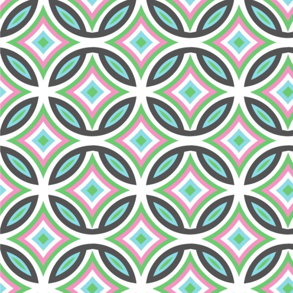 Custom Geometric Circles Wallpaper & Surface Covering (Water Activated 24"x 24" Sample)