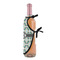 Geometric Circles Wine Bottle Apron - DETAIL WITH CLIP ON NECK