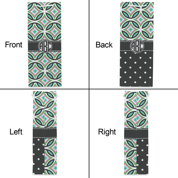 Geometric Circles Wine Gift Bag - Gloss - Approval