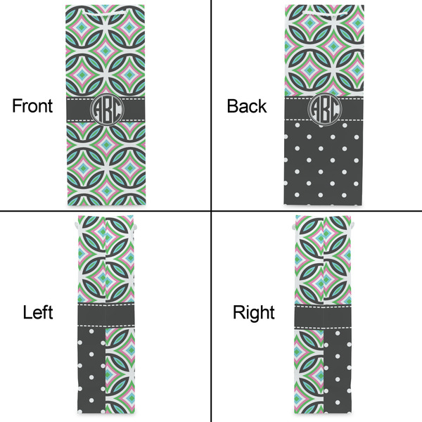 Geometric Circles Wine Gift Bag - Matte - Approval