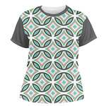 Geometric Circles Women's Crew T-Shirt - X Small