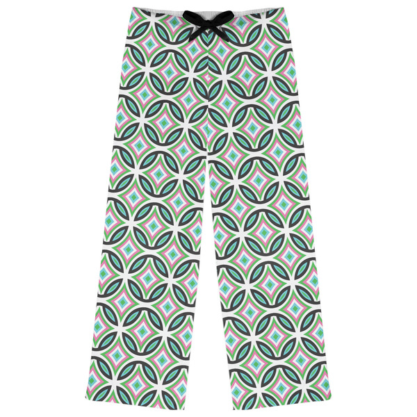 Custom Geometric Circles Womens Pajama Pants - S