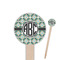 Geometric Circles Round Wooden Food Picks (Personalized)