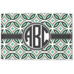 Geometric Circles Woven Mat (Personalized)