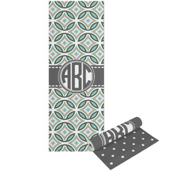 Geometric Circles Yoga Mat - Printed Front and Back (Personalized)