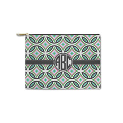 Geometric Circles Zipper Pouch - Small - 8.5"x6" (Personalized)