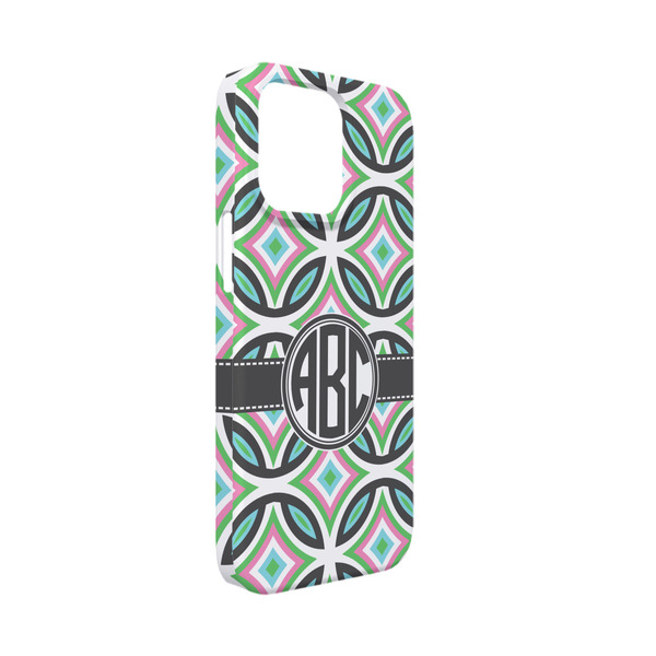 Custom Geometric Circles iPhone Case - Plastic - iPhone 13 Mini (Personalized)