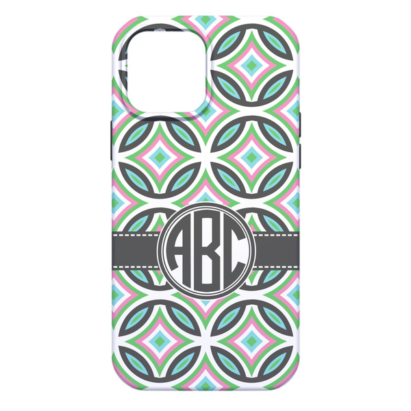Geometric Circles iPhone 13 Pro Max Tough Case - Back