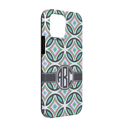 Geometric Circles iPhone Case - Rubber Lined - iPhone 13 Pro (Personalized)