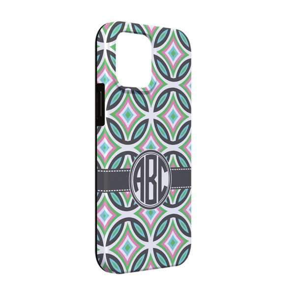 Custom Geometric Circles iPhone Case - Rubber Lined - iPhone 13 Pro (Personalized)