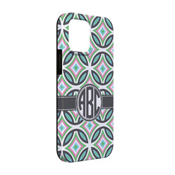 Geometric Circles iPhone Case - Rubber Lined - iPhone 13 (Personalized)