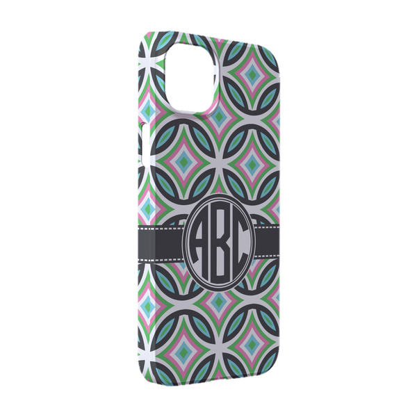 Custom Geometric Circles iPhone Case - Plastic - iPhone 14 (Personalized)