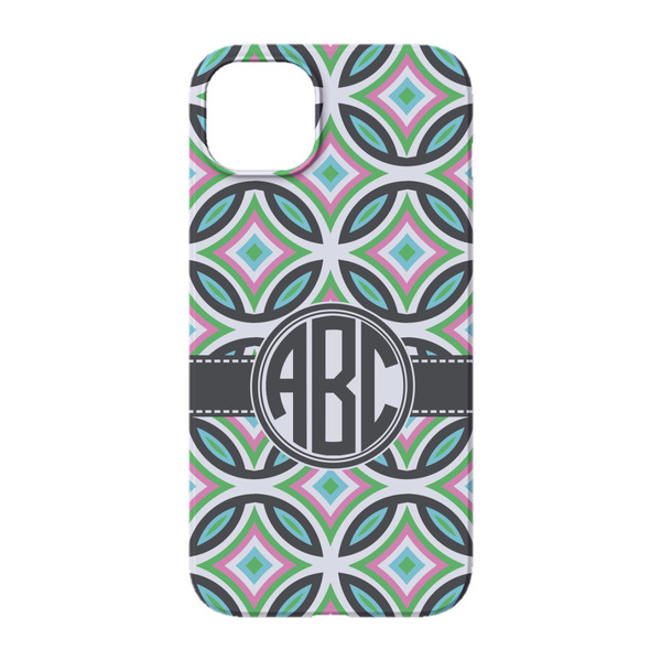 Geometric Circles iPhone 14 Case - Back