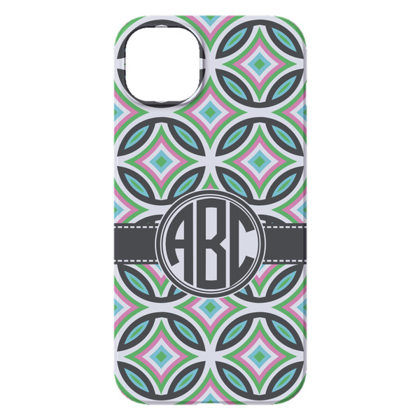 Geometric Circles iPhone 14 Plus Case - Back