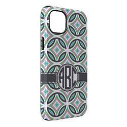 Geometric Circles iPhone Case - Rubber Lined - iPhone 14 Pro Max (Personalized)