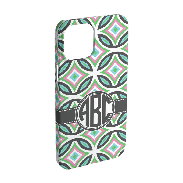 Custom Geometric Circles iPhone Case - Plastic - iPhone 15 (Personalized)