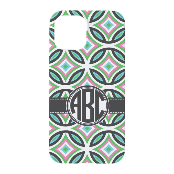 Geometric Circles iPhone 15 Case - Back
