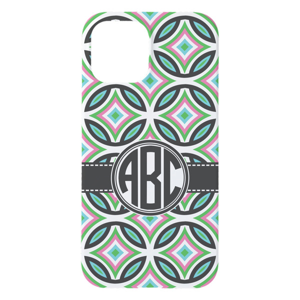 Geometric Circles iPhone 15 Plus Case - Back