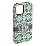 Geometric Circles iPhone Case - Rubber Lined (Personalized)